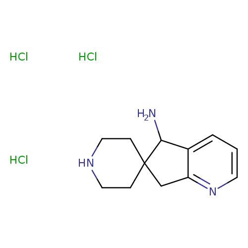 spiro[5,7-dihydrocyclopenta[b]pyridine-6,4'-piperidine]-5-amine;trihydrochloride