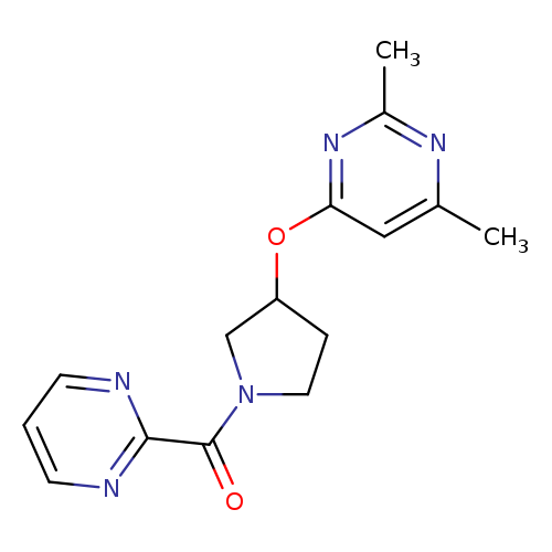 2,4-dimethyl-6-{[1-(pyrimidine-2-carbonyl)pyrrolidin-3-yl]oxy}pyrimidine