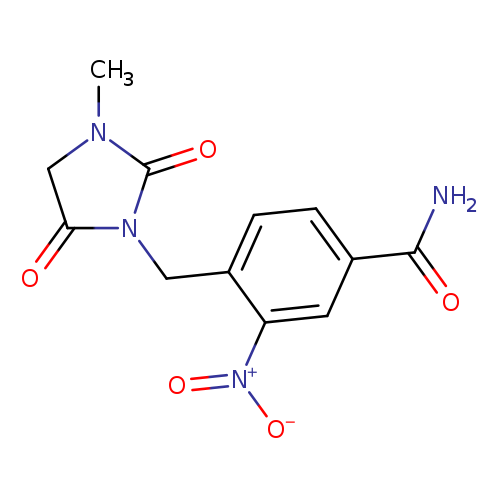 4-[(3-methyl-2,5-dioxoimidazolidin-1-yl)methyl]-3-nitrobenzamide