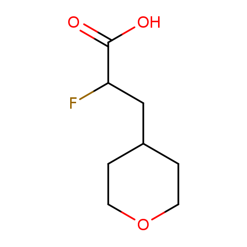 2-fluoro-3-(oxan-4-yl)propanoic acid