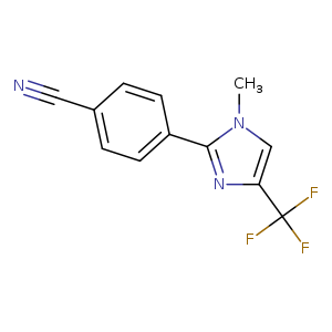 4-(1-Methyl-4-(trifluoromethyl)-1h-imidazol-2-yl)benzonitrile