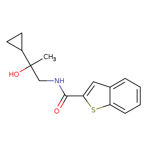 N-(2-cyclopropyl-2-hydroxypropyl)-1-benzothiophene-2-carboxamide