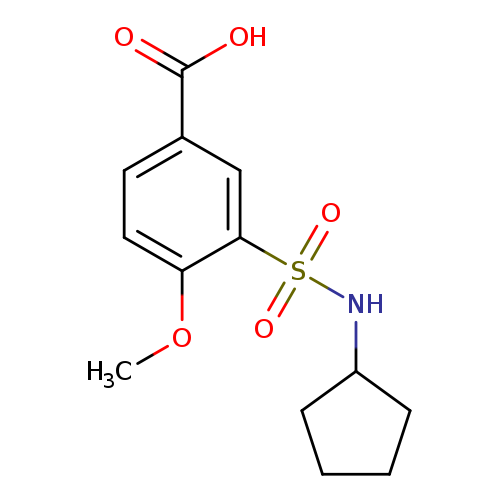 3-(cyclopentylsulfamoyl)-4-methoxybenzoic acid