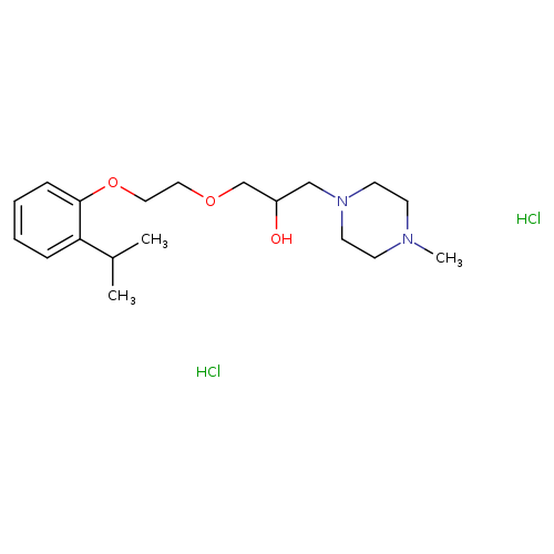 1-(4-methylpiperazin-1-yl)-3-{2-[2-(propan-2-yl)phenoxy]ethoxy}propan-2-ol dihydrochloride