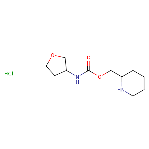 (piperidin-2-yl)methyl N-(oxolan-3-yl)carbamate hydrochloride
