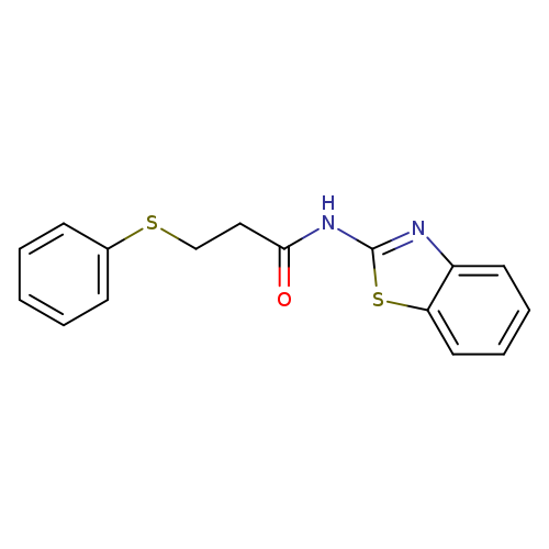 N-(1,3-benzothiazol-2-yl)-3-(phenylsulfanyl)propanamide