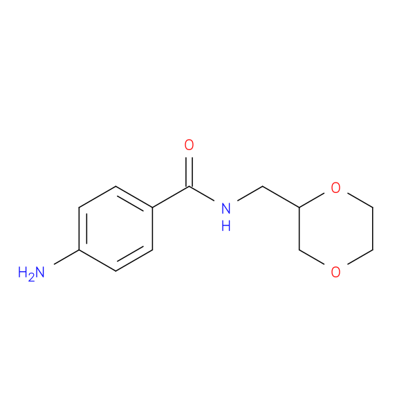 4-amino-N-[(1,4-dioxan-2-yl)methyl]benzamide