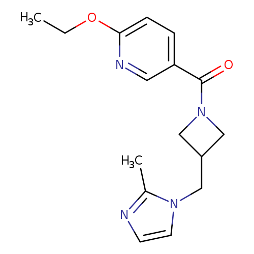 2-ethoxy-5-{3-[(2-methyl-1H-imidazol-1-yl)methyl]azetidine-1-carbonyl}pyridine