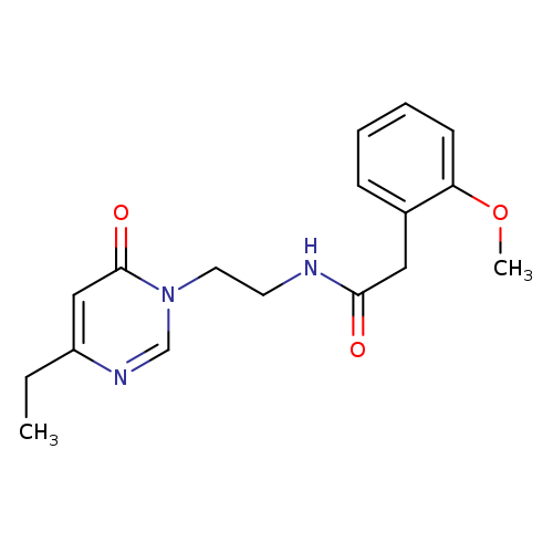 N-[2-(4-ethyl-6-oxo-1,6-dihydropyrimidin-1-yl)ethyl]-2-(2-methoxyphenyl)acetamide