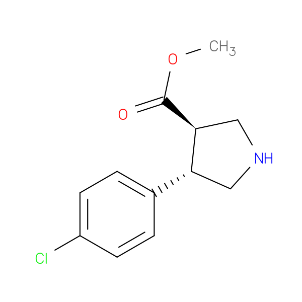 Trans (+/-) 4-(4-chlorophenyl)pyrrolidine-3-methylcarboxylate, HCl