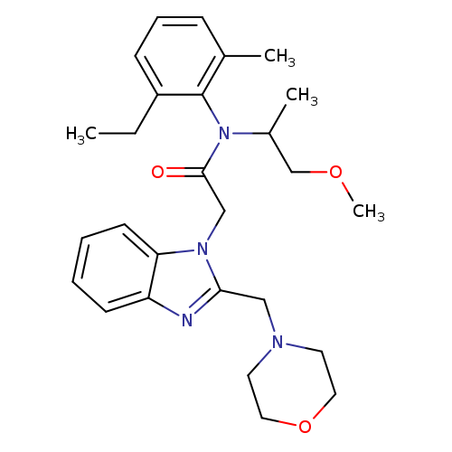 N-(2-ethyl-6-methylphenyl)-N-(1-methoxypropan-2-yl)-2-{2-[(morpholin-4-yl)methyl]-1H-1,3-benzodiazol-1-yl}acetamide