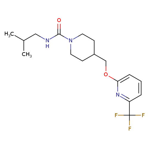 N-(2-methylpropyl)-4-({[6-(trifluoromethyl)pyridin-2-yl]oxy}methyl)piperidine-1-carboxamide