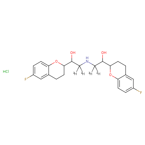 2,2'-azanediylbis(1-(6-fluorochroman-2-yl)ethan-2,2-d2-1-ol),monohydrochloride