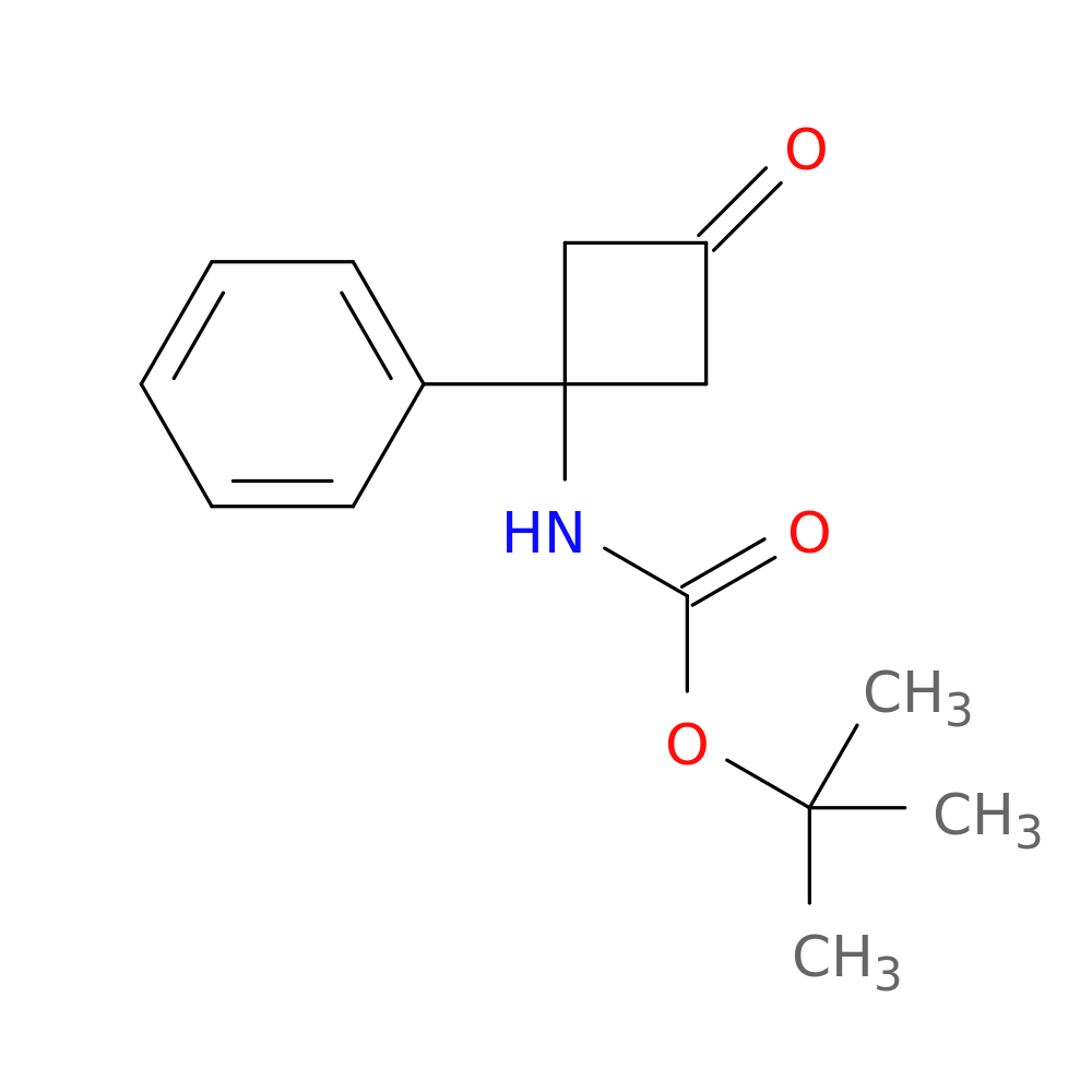 tert-butyl N-(3-oxo-1-phenylcyclobutyl)carbamate