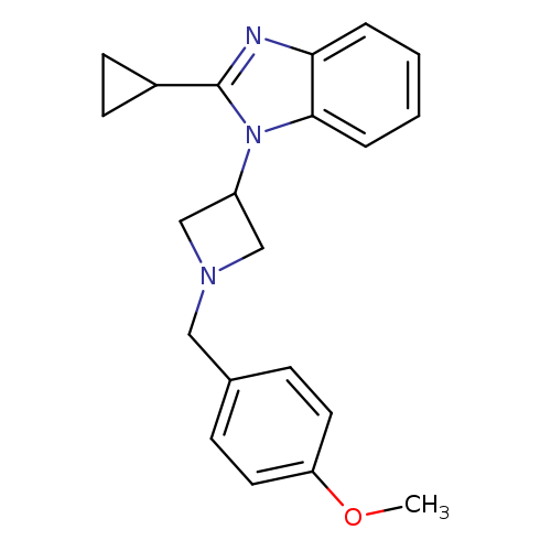 2-cyclopropyl-1-{1-[(4-methoxyphenyl)methyl]azetidin-3-yl}-1H-1,3-benzodiazole
