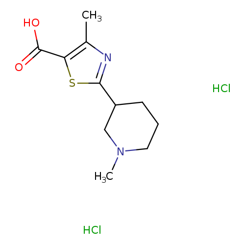 4-methyl-2-(1-methylpiperidin-3-yl)-1,3-thiazole-5-carboxylic acid dihydrochloride
