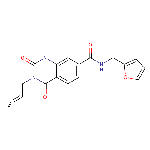 N-[(furan-2-yl)methyl]-2,4-dioxo-3-(prop-2-en-1-yl)-1,2,3,4-tetrahydroquinazoline-7-carboxamide