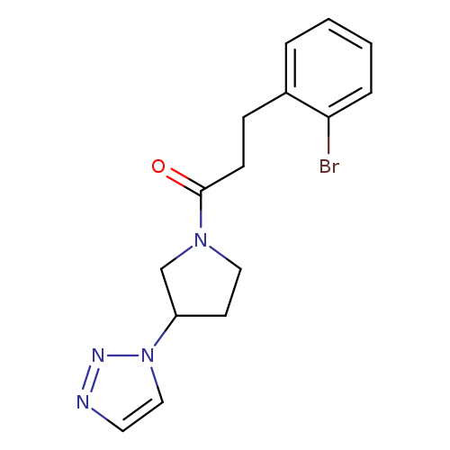 3-(2-bromophenyl)-1-[3-(1H-1,2,3-triazol-1-yl)pyrrolidin-1-yl]propan-1-one
