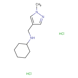 N-[(1-Methyl-1h-pyrazol-4-yl)methyl]cyclohexanamine dihydrochloride