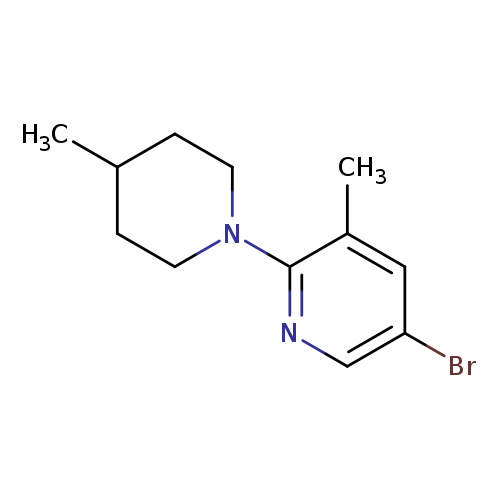 5-Bromo-3-methyl-2-(4-methylpiperidin-1-yl)pyridine