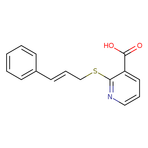 2-(Cinnamylthio)nicotinic acid