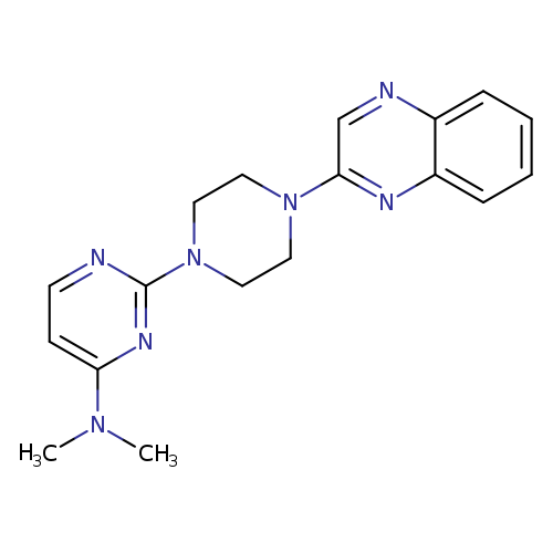 N,N-dimethyl-2-[4-(quinoxalin-2-yl)piperazin-1-yl]pyrimidin-4-amine