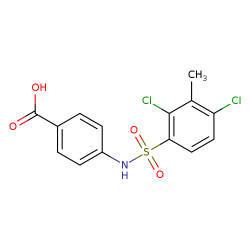 4-(2,4-dichloro-3-methylbenzenesulfonamido)benzoic acid