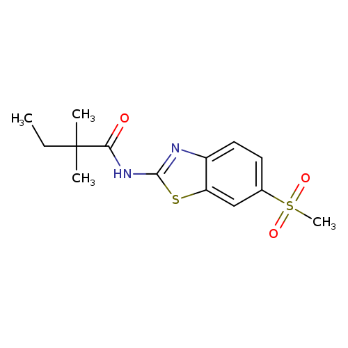 N-(6-methanesulfonyl-1,3-benzothiazol-2-yl)-2,2-dimethylbutanamide