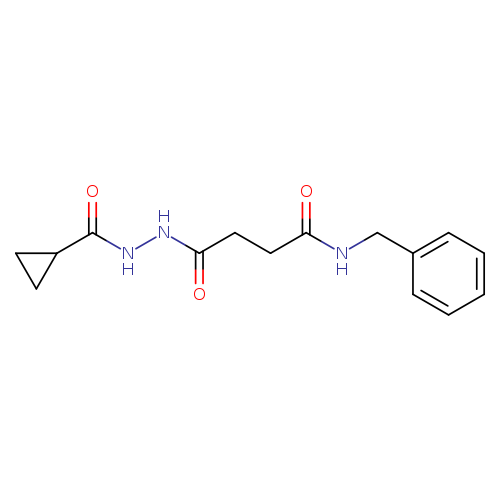 N-benzyl-4-[2-(cyclopropylcarbonyl)hydrazino]-4-oxobutanamide