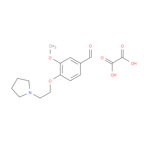 3-Methoxy-4-(2-(pyrrolidin-1-yl)ethoxy)benzaldehyde oxalate