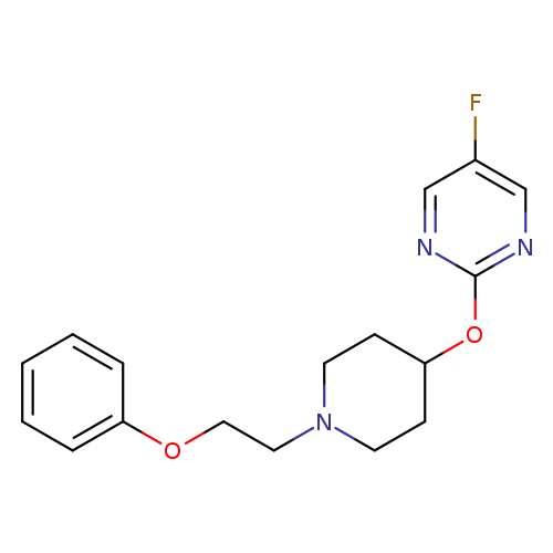 5-fluoro-2-{[1-(2-phenoxyethyl)piperidin-4-yl]oxy}pyrimidine
