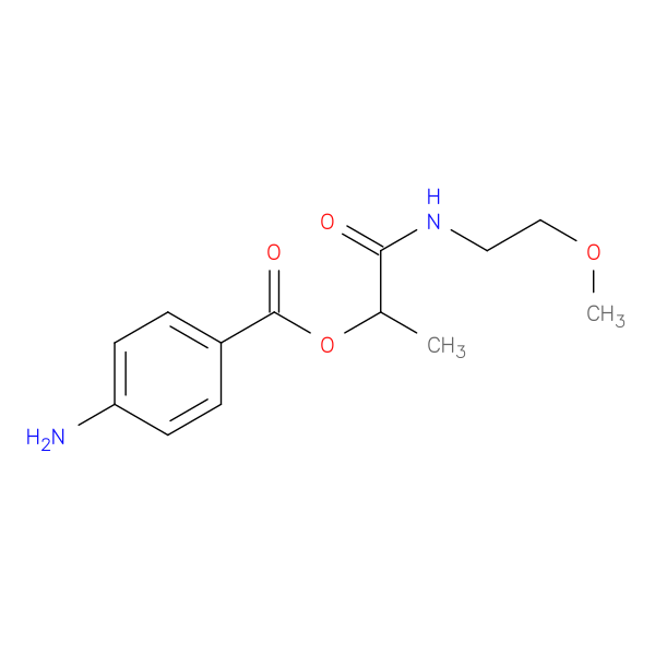 1-[(2-methoxyethyl)carbamoyl]ethyl 4-aminobenzoate