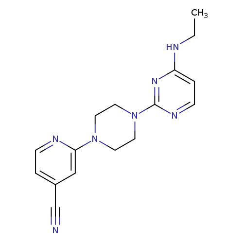 2-{4-[4-(ethylamino)pyrimidin-2-yl]piperazin-1-yl}pyridine-4-carbonitrile