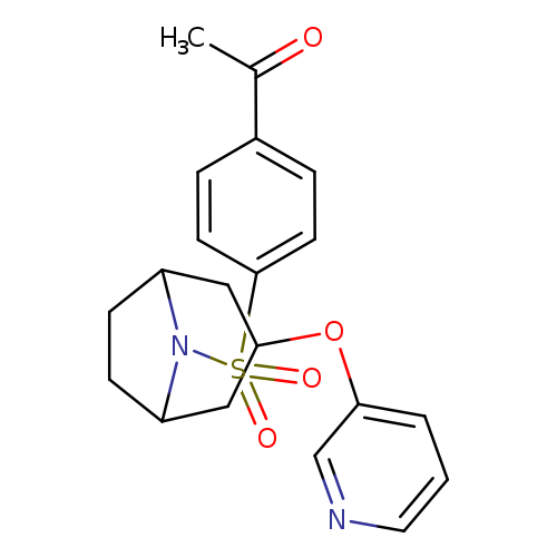 1-(4-{[3-(pyridin-3-yloxy)-8-azabicyclo[3.2.1]octan-8-yl]sulfonyl}phenyl)ethan-1-one