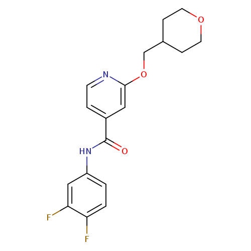 N-(3,4-difluorophenyl)-2-[(oxan-4-yl)methoxy]pyridine-4-carboxamide