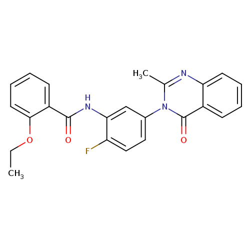 2-ethoxy-N-[2-fluoro-5-(2-methyl-4-oxo-3,4-dihydroquinazolin-3-yl)phenyl]benzamide