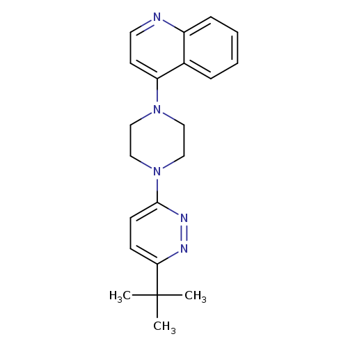 4-[4-(6-tert-butylpyridazin-3-yl)piperazin-1-yl]quinoline
