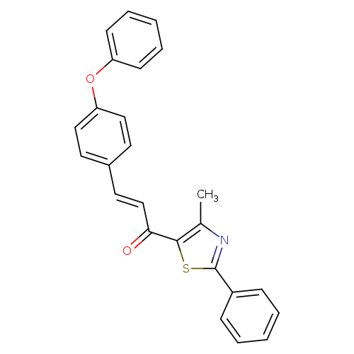 (2E)-1-(4-methyl-2-phenyl-1,3-thiazol-5-yl)-3-(4-phenoxyphenyl)prop-2-en-1-one