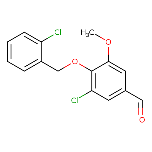 3-chloro-4-[(2-chlorobenzyl)oxy]-5-methoxybenzaldehyde
