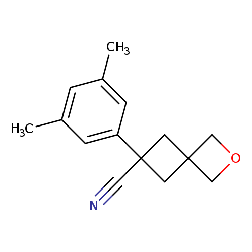 6-(3,5-dimethylphenyl)-2-oxaspiro[3.3]heptane-6-carbonitrile
