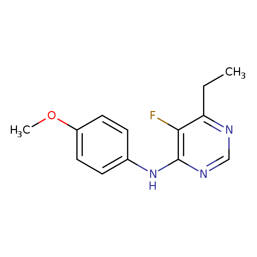 6-ethyl-5-fluoro-N-(4-methoxyphenyl)pyrimidin-4-amine