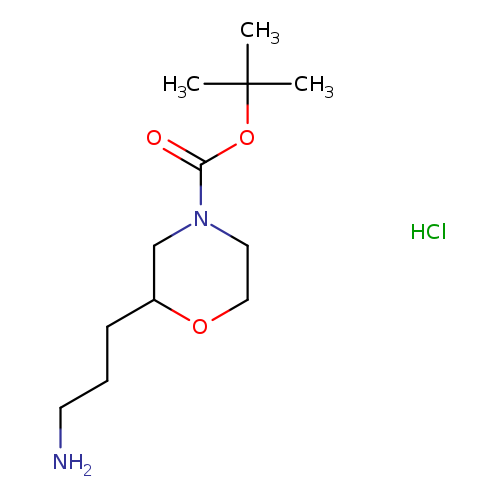 tert-butyl2-(3-aminopropyl)morpholine-4-carboxylatehydrochloride