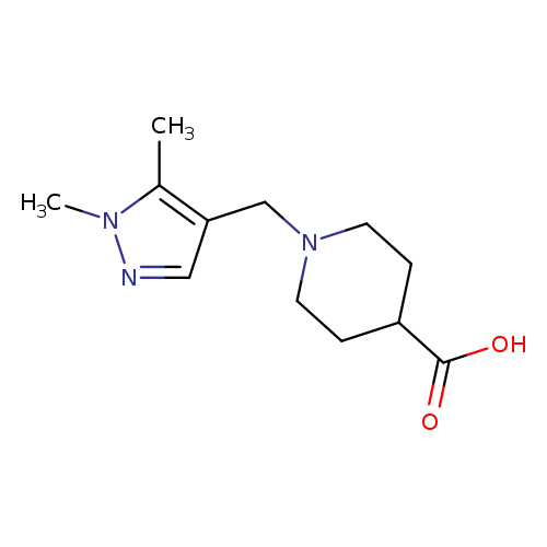 1-[(1,5-dimethyl-1H-pyrazol-4-yl)methyl]piperidine-4-carboxylic acid