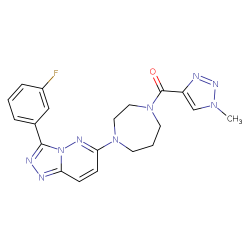 1-[3-(3-fluorophenyl)-[1,2,4]triazolo[4,3-b]pyridazin-6-yl]-4-(1-methyl-1H-1,2,3-triazole-4-carbonyl)-1,4-diazepane