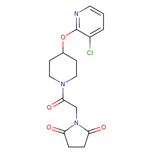 1-(2-{4-[(3-chloropyridin-2-yl)oxy]piperidin-1-yl}-2-oxoethyl)pyrrolidine-2,5-dione