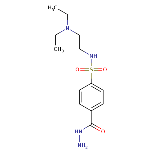 N-[2-(diethylamino)ethyl]-4-(hydrazinecarbonyl)benzene-1-sulfonamide