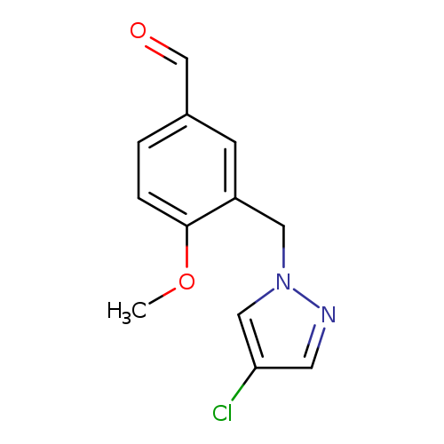 3-[(4-Chloro-1h-pyrazol-1-yl)methyl]-4-methoxybenzaldehyde