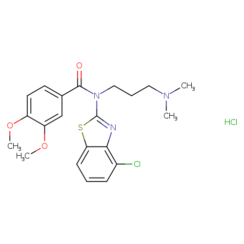 N-(4-chloro-1,3-benzothiazol-2-yl)-N-[3-(dimethylamino)propyl]-3,4-dimethoxybenzamide hydrochloride