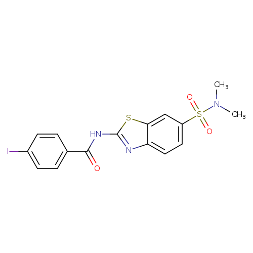 N-[6-(dimethylsulfamoyl)-1,3-benzothiazol-2-yl]-4-iodobenzamide