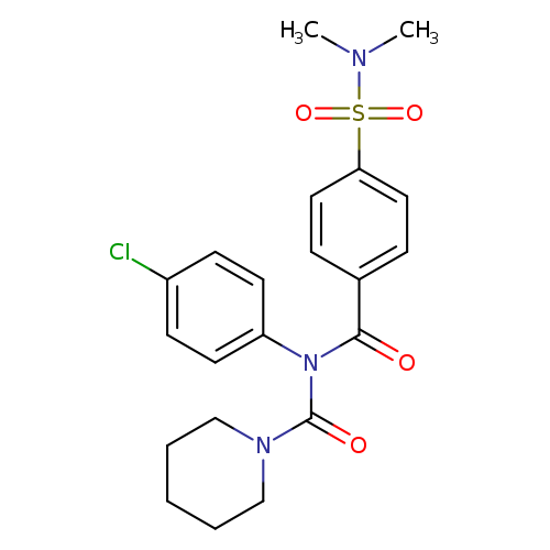 N-(4-chlorophenyl)-N-[4-(dimethylsulfamoyl)benzoyl]piperidine-1-carboxamide